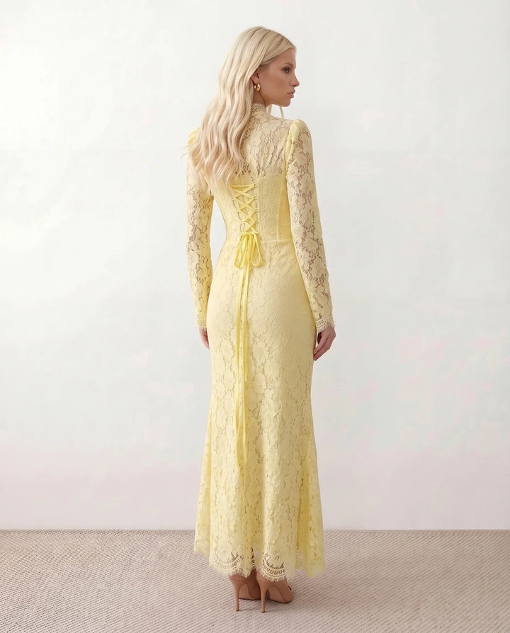 Pippa | Lace Long Sleeve Maxi Dress
