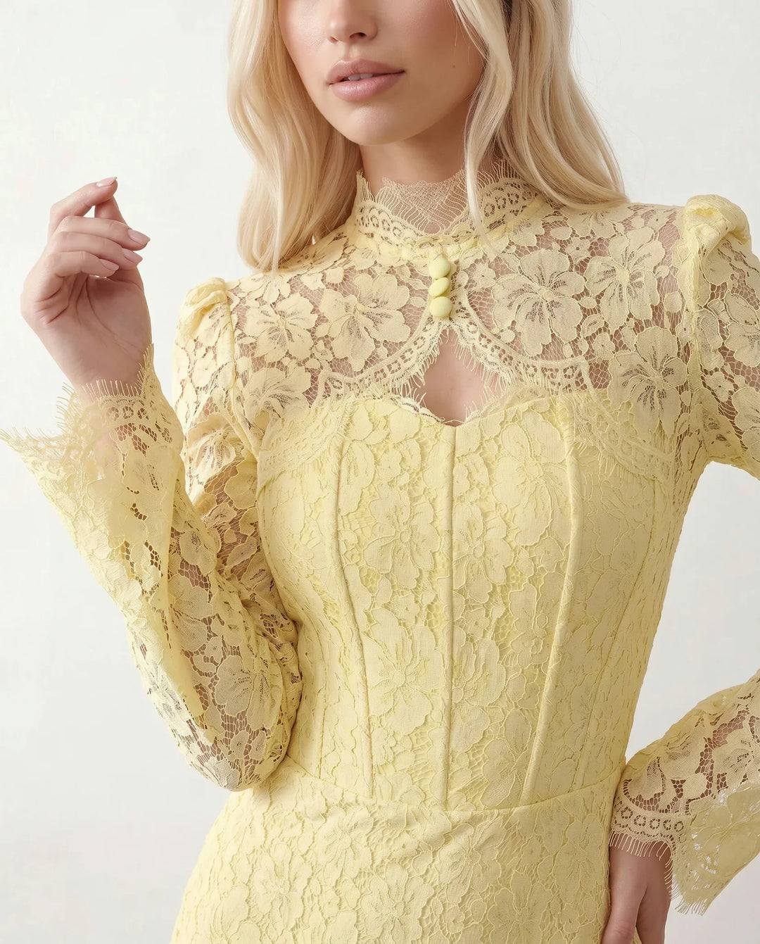Pippa | Lace Long Sleeve Maxi Dress