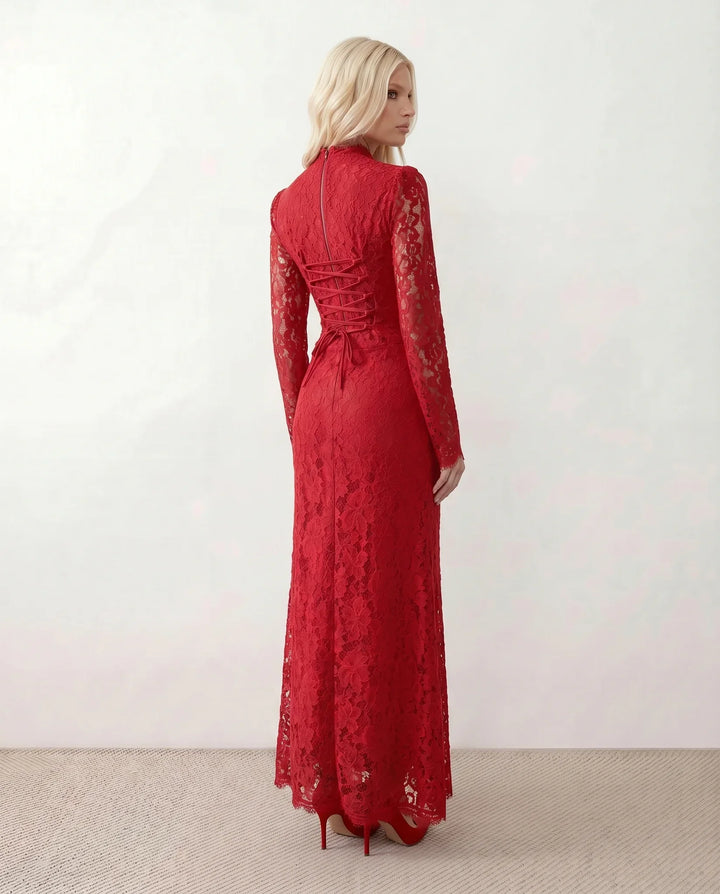 Pippa | Lace Long Sleeve Maxi Dress