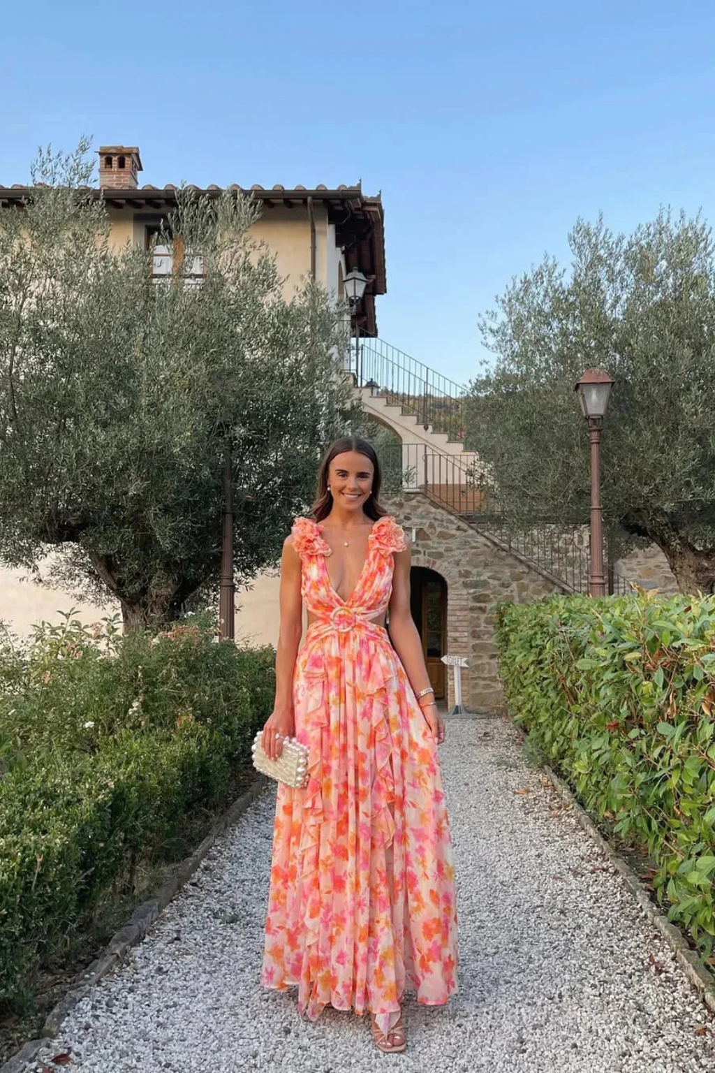 Poppy | Floral Sleeveless Wedding Guest Maxi Dress