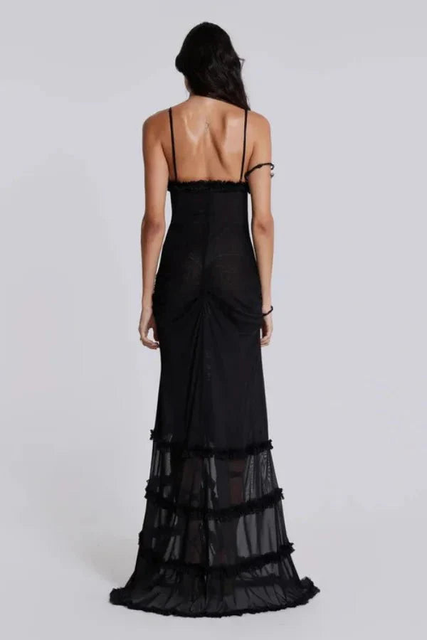 Poppy | Sleeveless Animal Print Cut Out Summer Maxi Dress