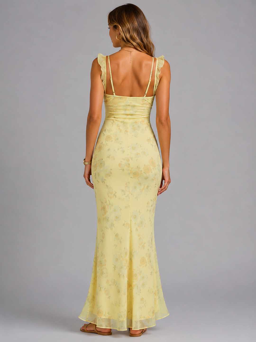 Poppy | Sleeveless Floral Wedding Guest Maxi Dress
