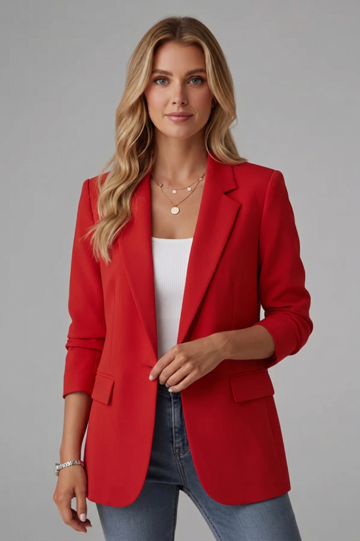 Poppy | Womens Tailored Lapel Collar Blazer Jacket