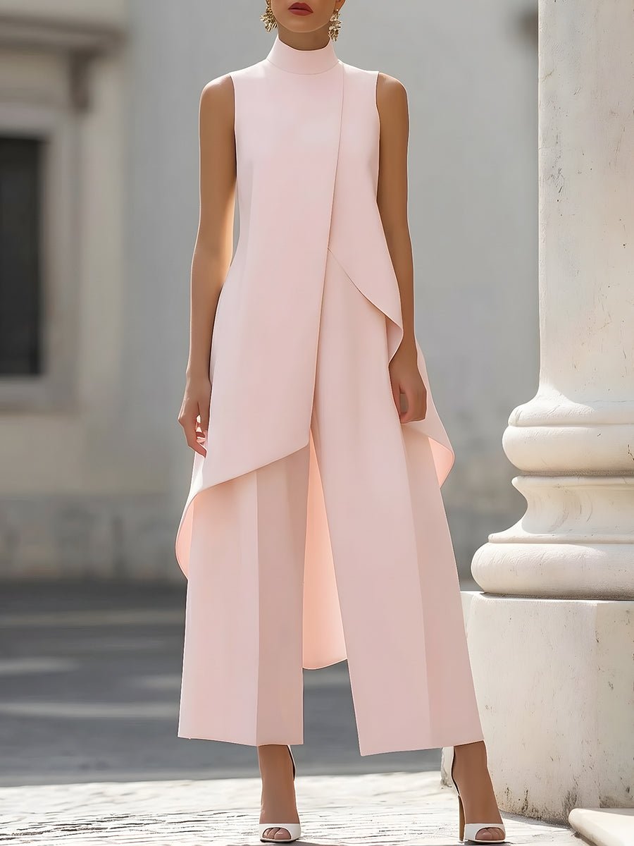 Rosie | Dressy Sleeveless Wide Leg Wedding Party Jumpsuit