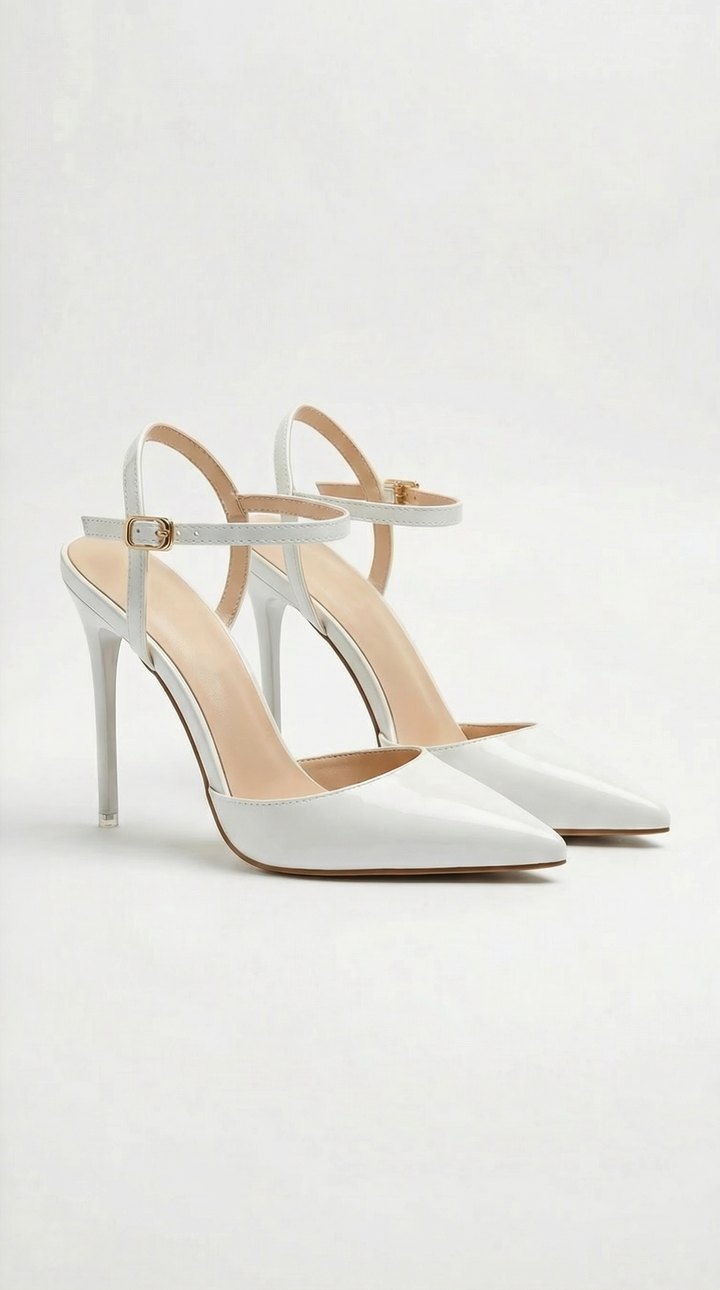 Rosie | Pointed Toe Ankle Strap Stiletto Heels