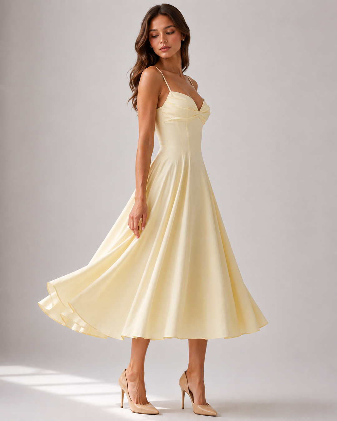 Rosie | Wedding Guest Sleeveless Midi Party Dress