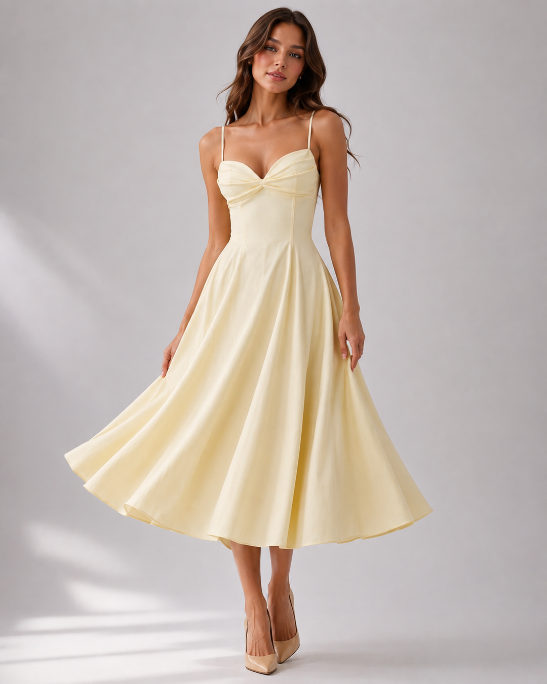Rosie | Wedding Guest Sleeveless Midi Party Dress