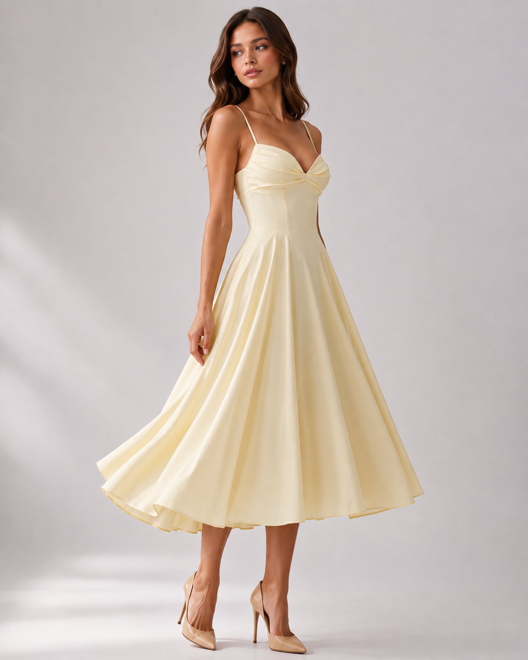 Rosie | Wedding Guest Sleeveless Midi Party Dress