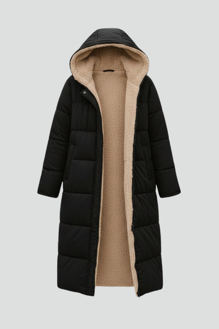 Rosie | Womens Hooded Quilted Maxi Puffer Coat