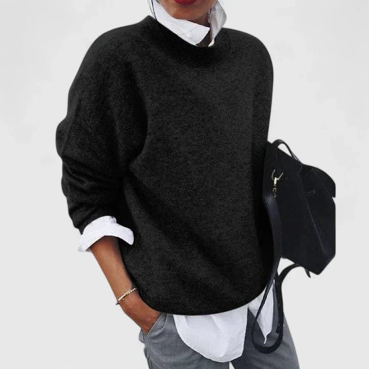Rosie | Womens Relaxed Long Sleeve Crew Neck Jumper