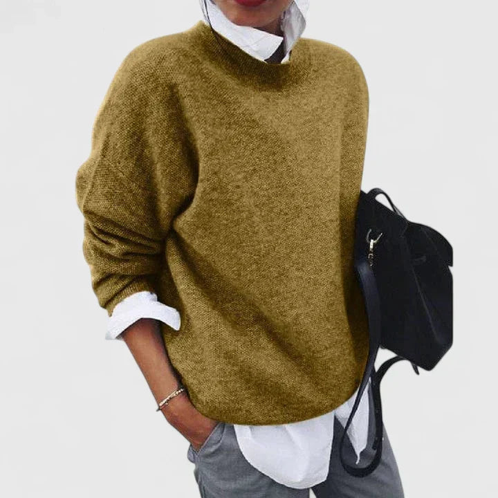 Rosie | Womens Relaxed Long Sleeve Crew Neck Jumper