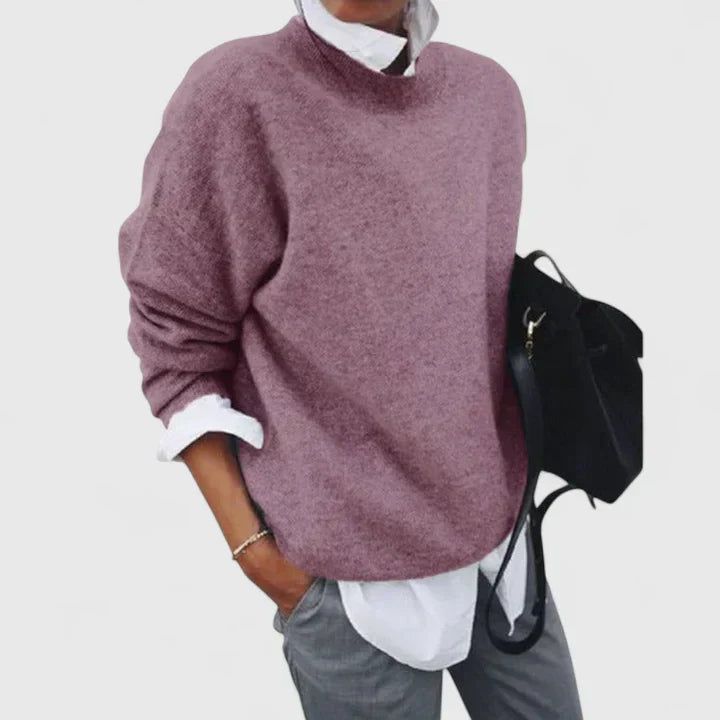 Rosie | Womens Relaxed Long Sleeve Crew Neck Jumper