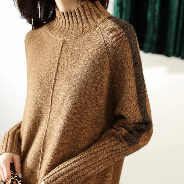Phoebe | Mock Neck Knit Jumper Dress