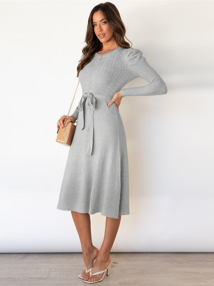 Daisy | Cable Knit Midi Jumper Dress