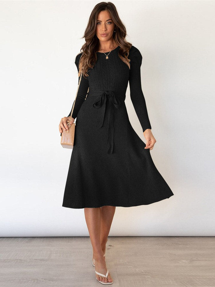 Daisy | Cable Knit Midi Jumper Dress