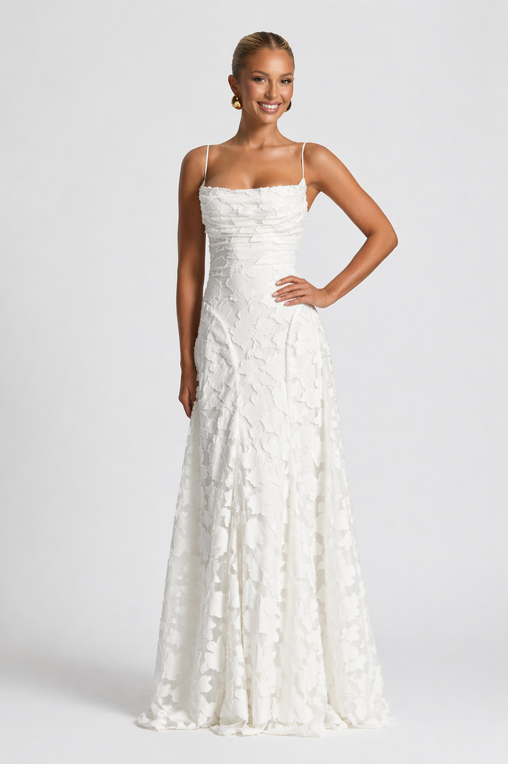 Sienna | Wedding Guest Floral Lace Maxi Dress