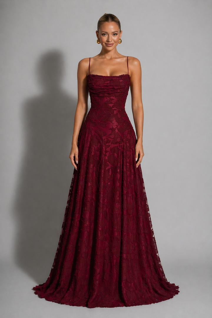 Sienna | Wedding Guest Floral Lace Maxi Dress