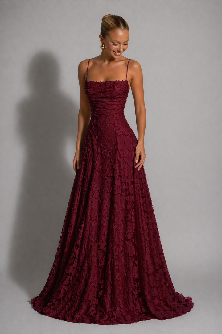 Sienna | Wedding Guest Floral Lace Maxi Dress