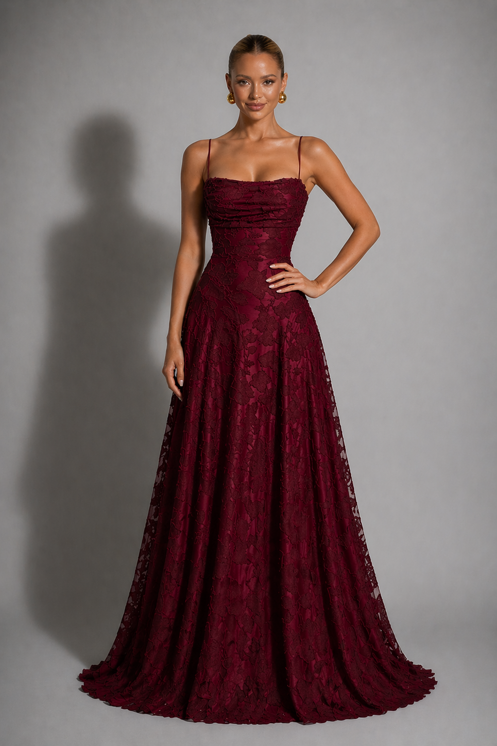 Sienna | Wedding Guest Floral Lace Maxi Dress