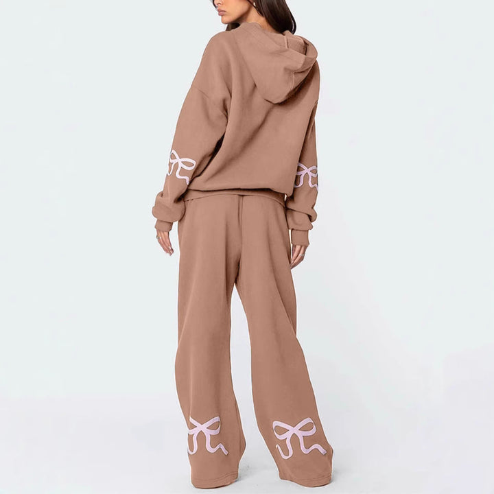 Sienna | Womens Hooded Wide Leg Trousers Tracksuit
