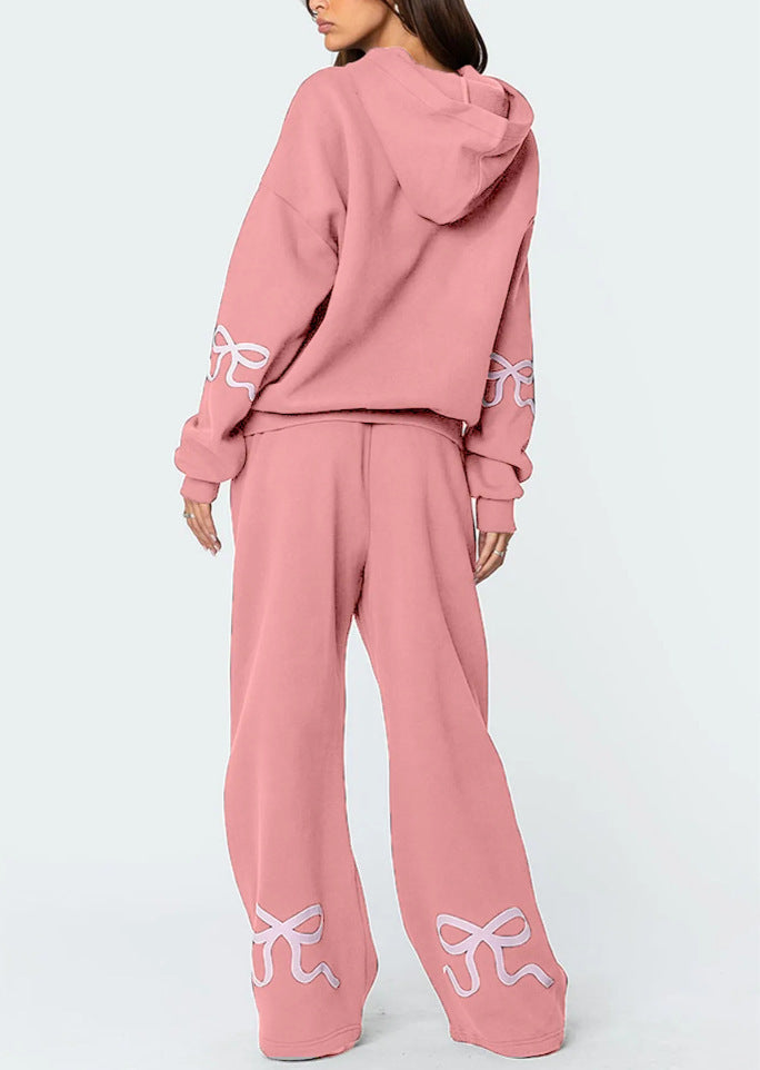 Sienna | Womens Hooded Wide Leg Trousers Tracksuit
