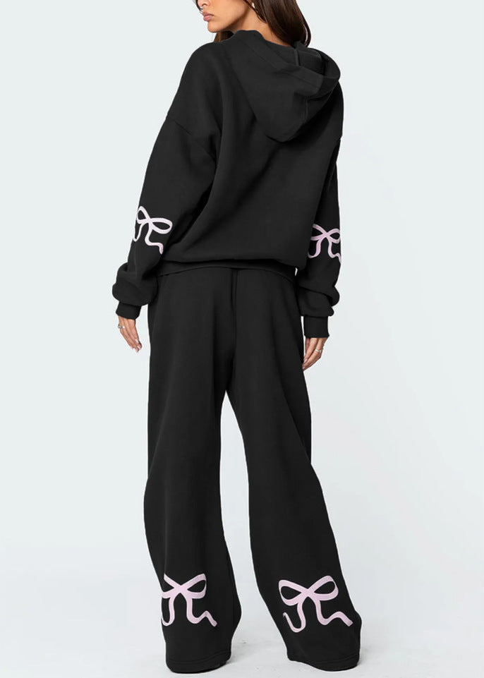 Sienna | Womens Hooded Wide Leg Trousers Tracksuit