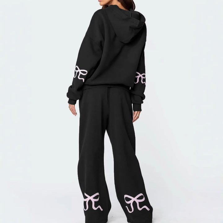 Sienna | Womens Hooded Wide Leg Trousers Tracksuit