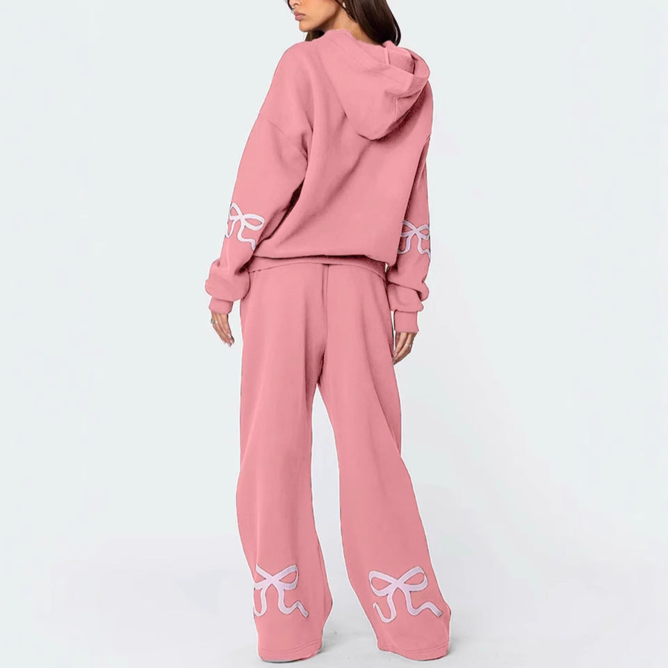 Sienna | Womens Hooded Wide Leg Trousers Tracksuit