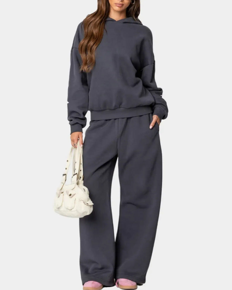 Sienna | Womens Hooded Wide Leg Trousers Tracksuit