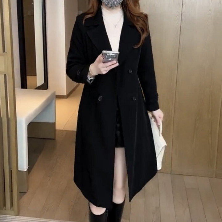 Sophia | Womens Double Breasted Midi Trench Coat