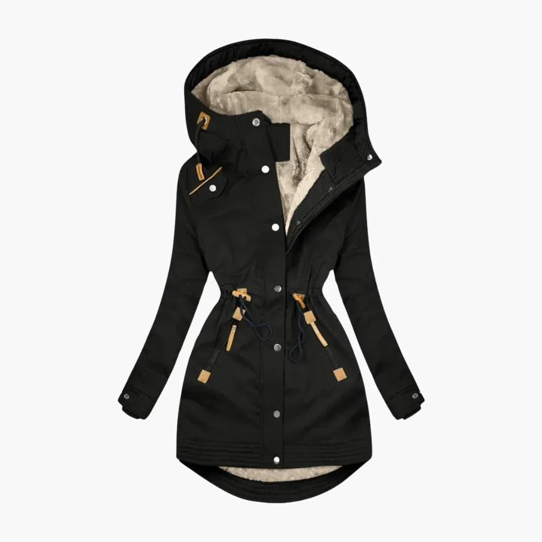 Sophia | Womens Hooded Fur Lined Winter Coat Parka