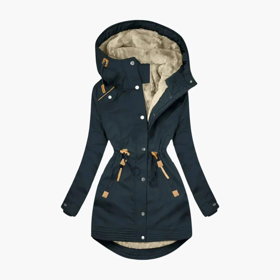 Sophia | Womens Hooded Fur Lined Winter Coat Parka