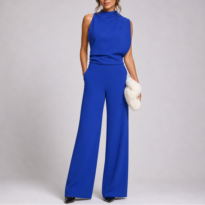 Tilly | Dressy Wide Leg Sleeveless Wedding Jumpsuit Dress