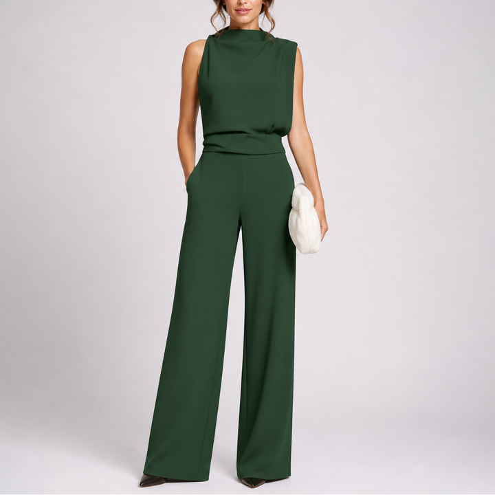 Tilly | Dressy Wide Leg Sleeveless Wedding Jumpsuit Dress