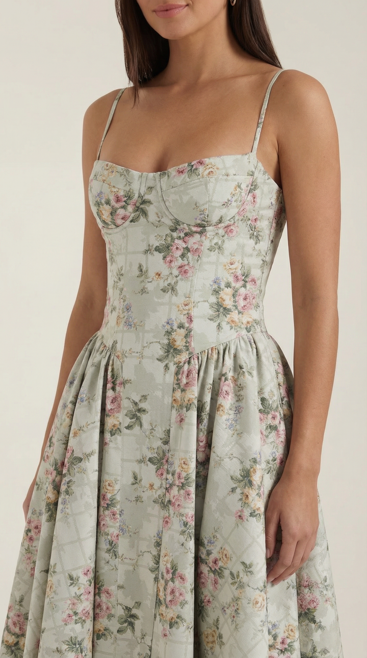 Tilly | Wedding Guest Floral Midi Summer Dress