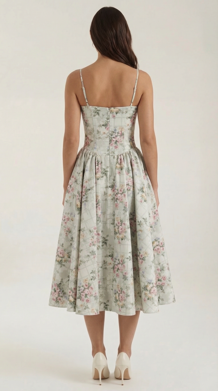 Tilly | Wedding Guest Floral Midi Summer Dress