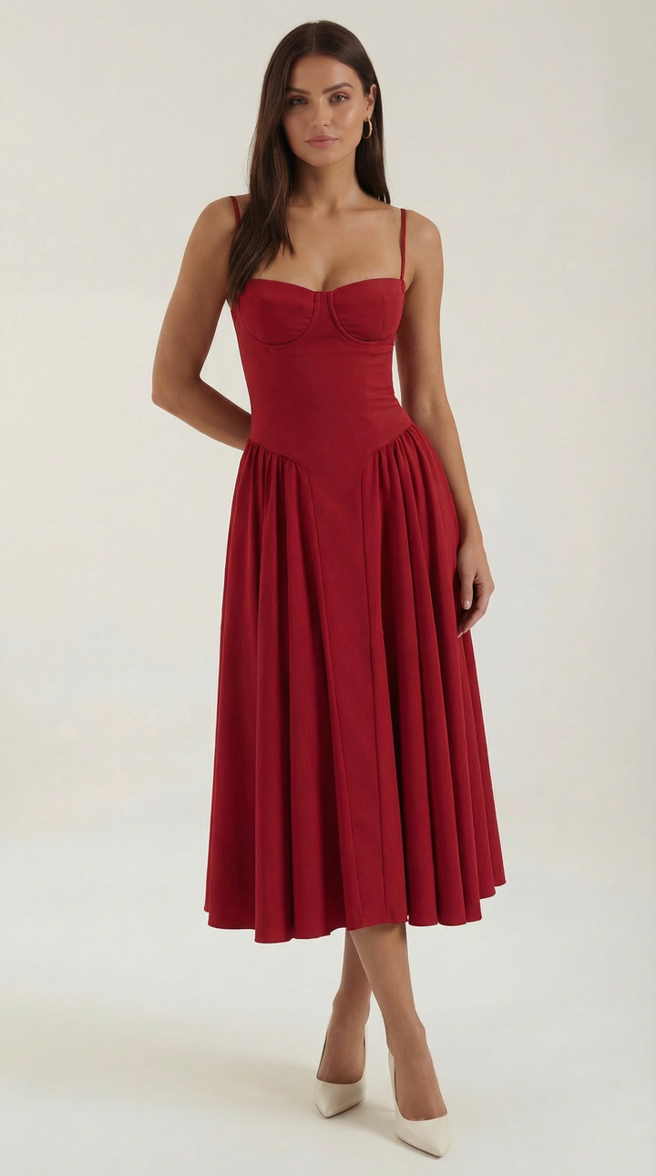 Tilly | Wedding Guest Floral Midi Summer Dress