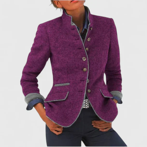 Tilly | Womens Fitted Wool Blend Blazer Jacket