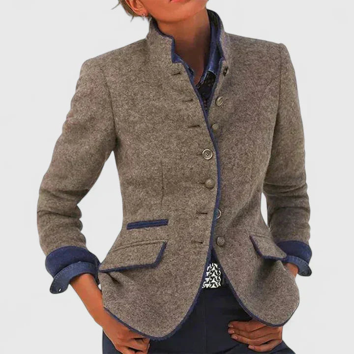 Tilly | Womens Fitted Wool Blend Blazer Jacket