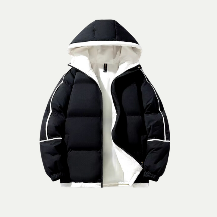 Darcy | Relaxed Fit Hooded Zip Long Sleeve Puffer Jacket