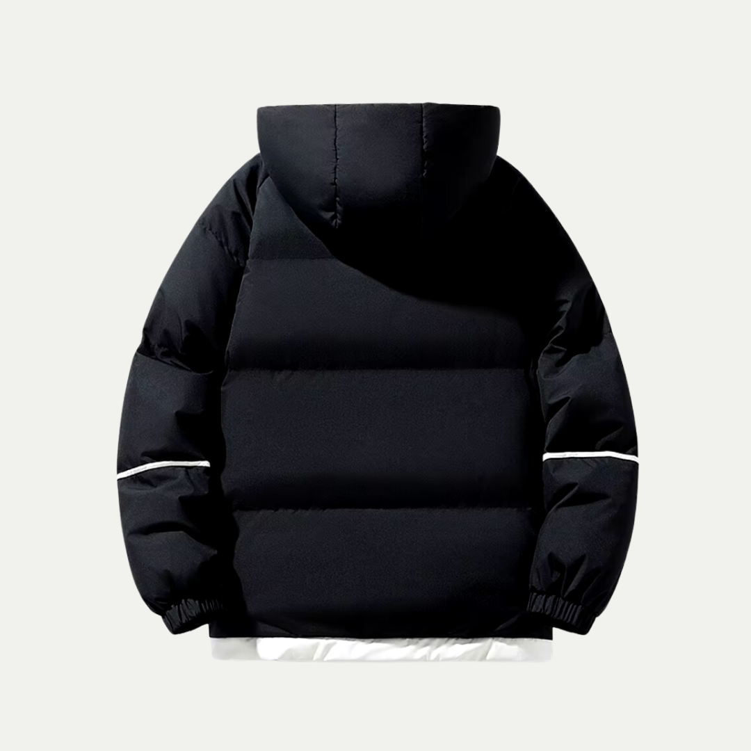 Darcy | Relaxed Fit Hooded Zip Long Sleeve Puffer Jacket