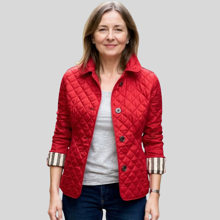 Millie | Quilted Button Collared Jacket