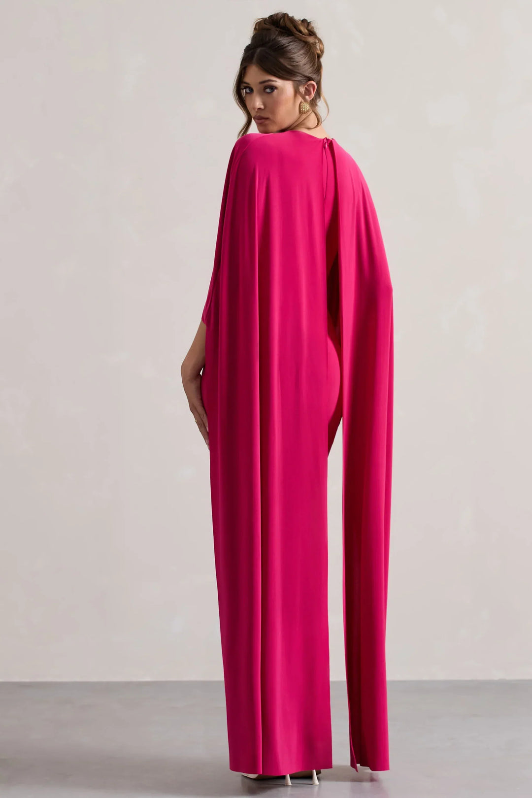 Thea | Bardot Cape Sleeve Maxi Dress