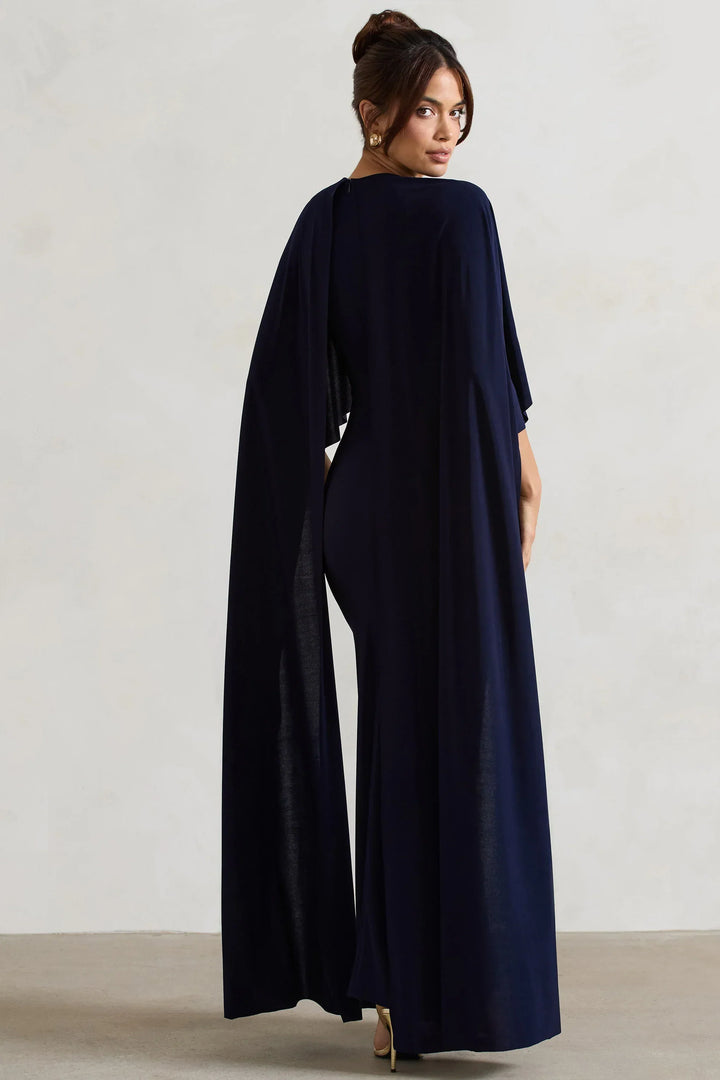 Thea | Bardot Cape Sleeve Maxi Dress