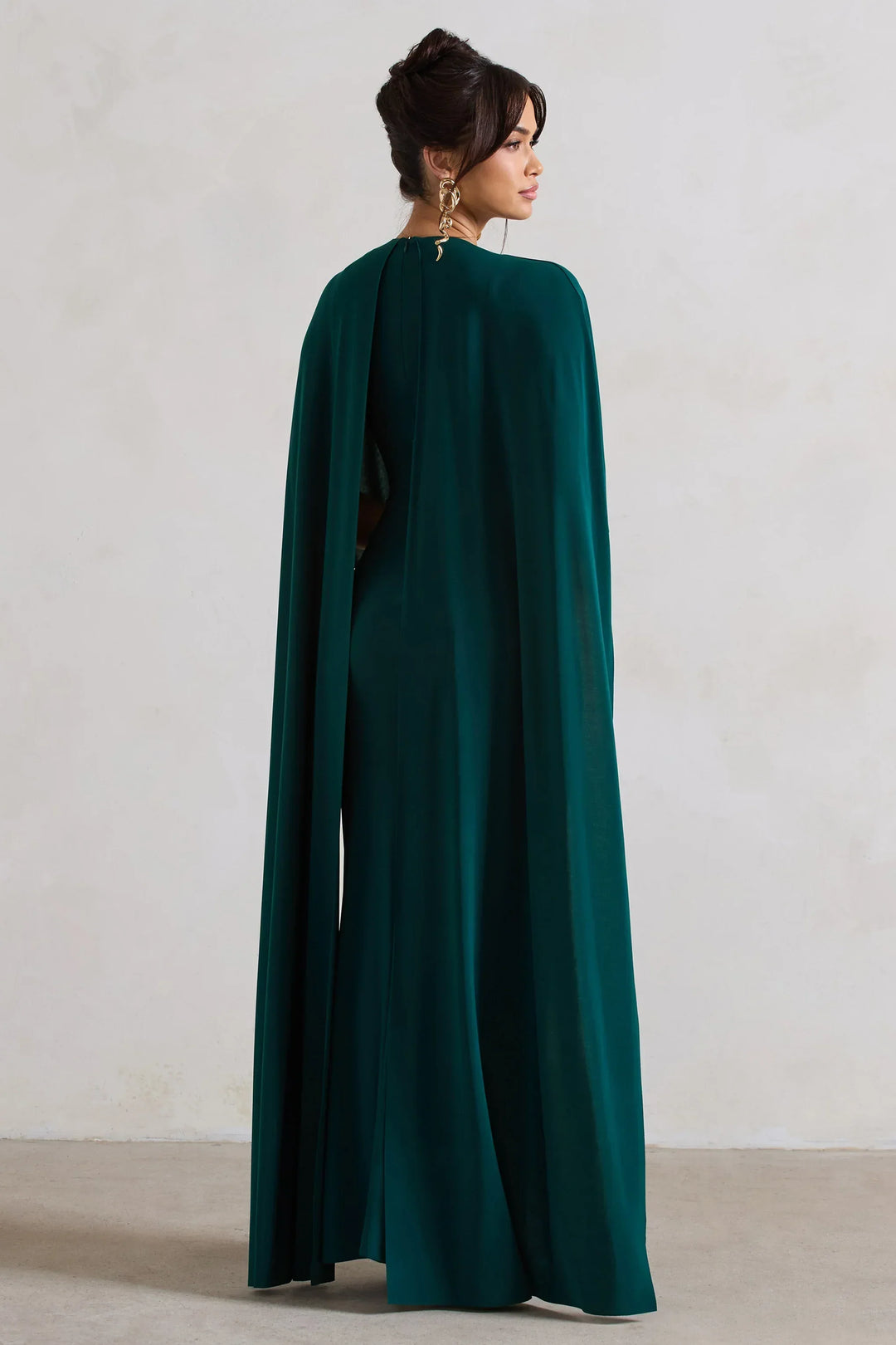 Thea | Bardot Cape Sleeve Maxi Dress