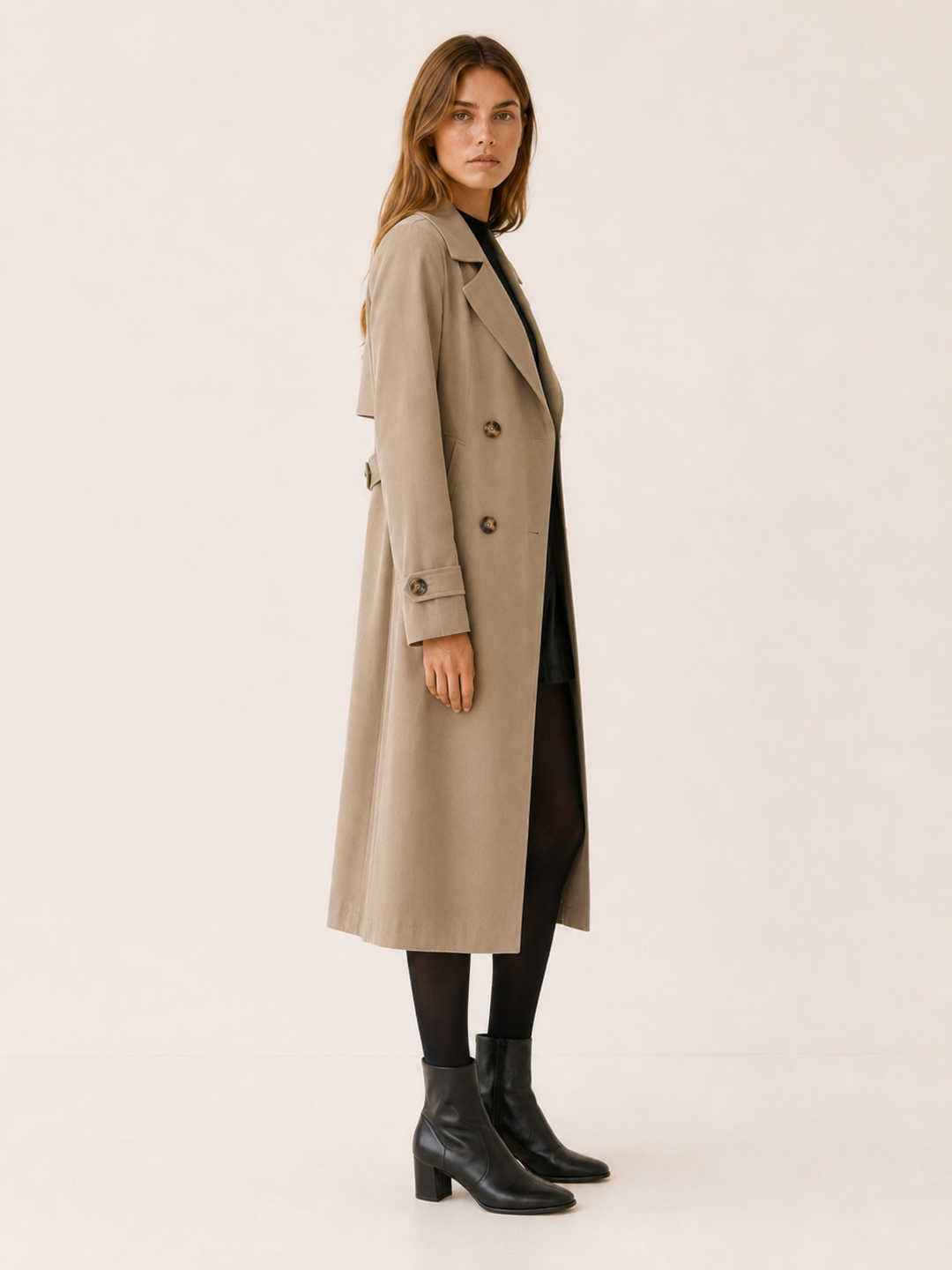 Willow | Womens Double Breasted Long Sleeve Trench Coat