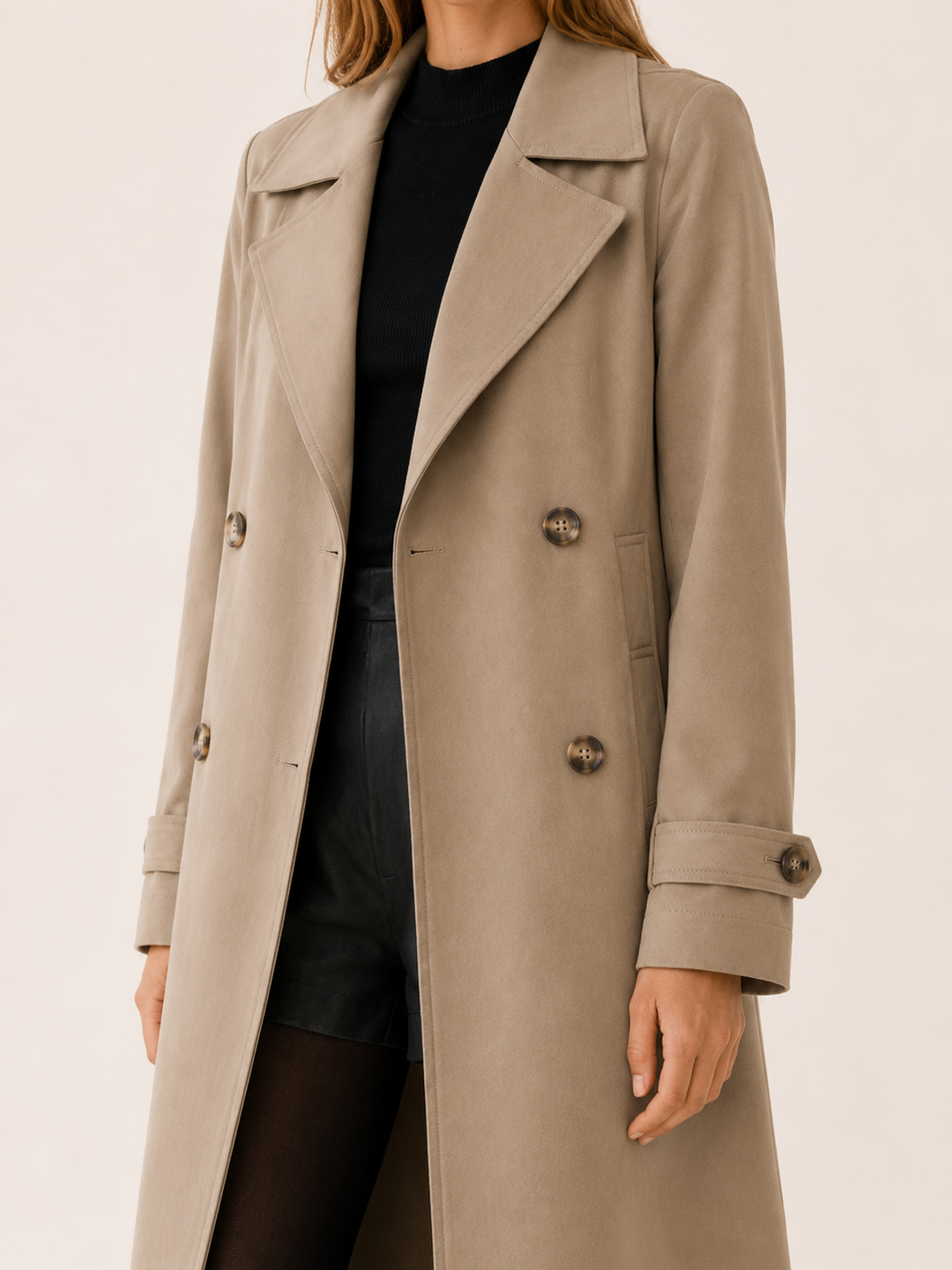 Willow | Womens Double Breasted Long Sleeve Trench Coat