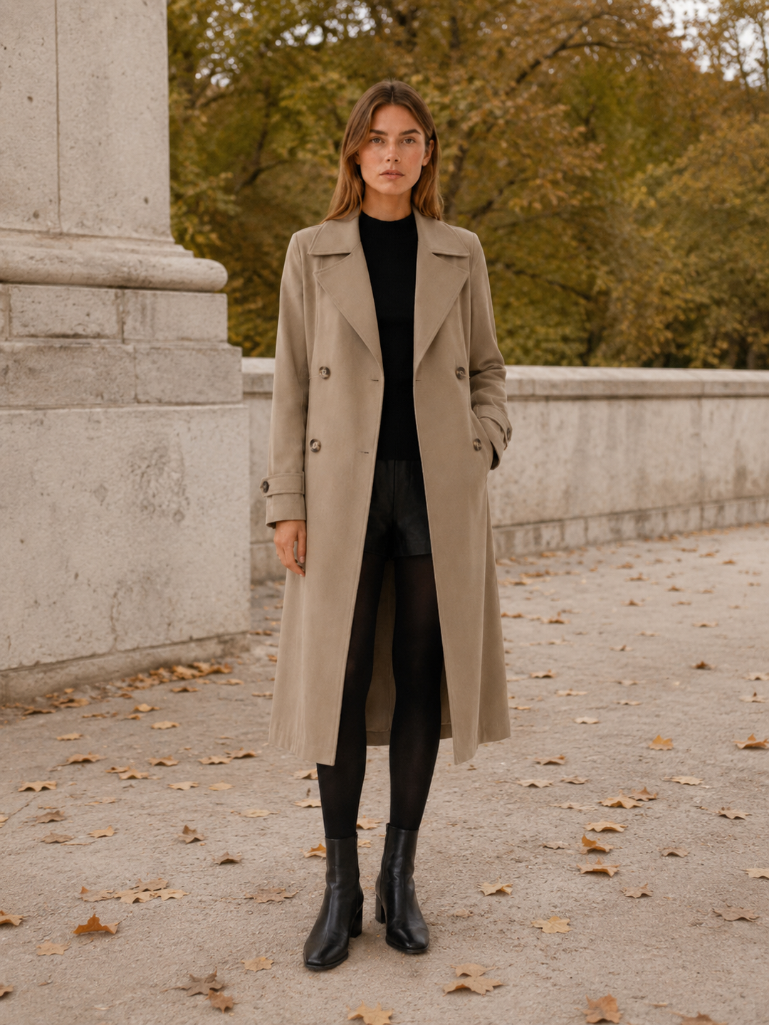 Willow | Womens Double Breasted Long Sleeve Trench Coat