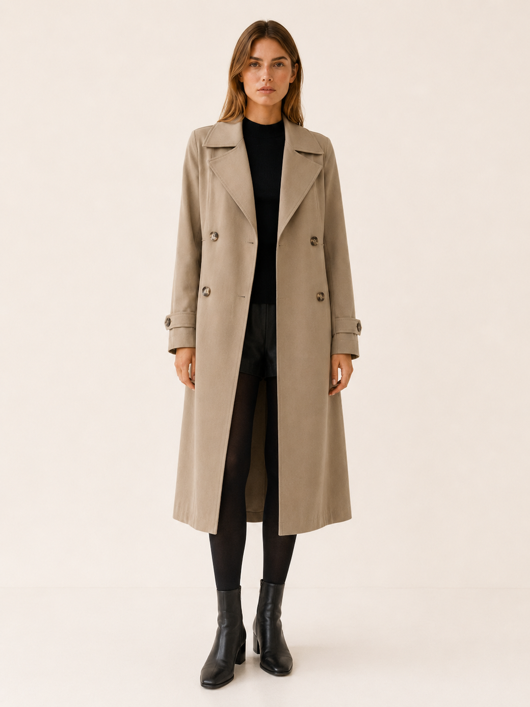 Willow | Womens Double Breasted Long Sleeve Trench Coat