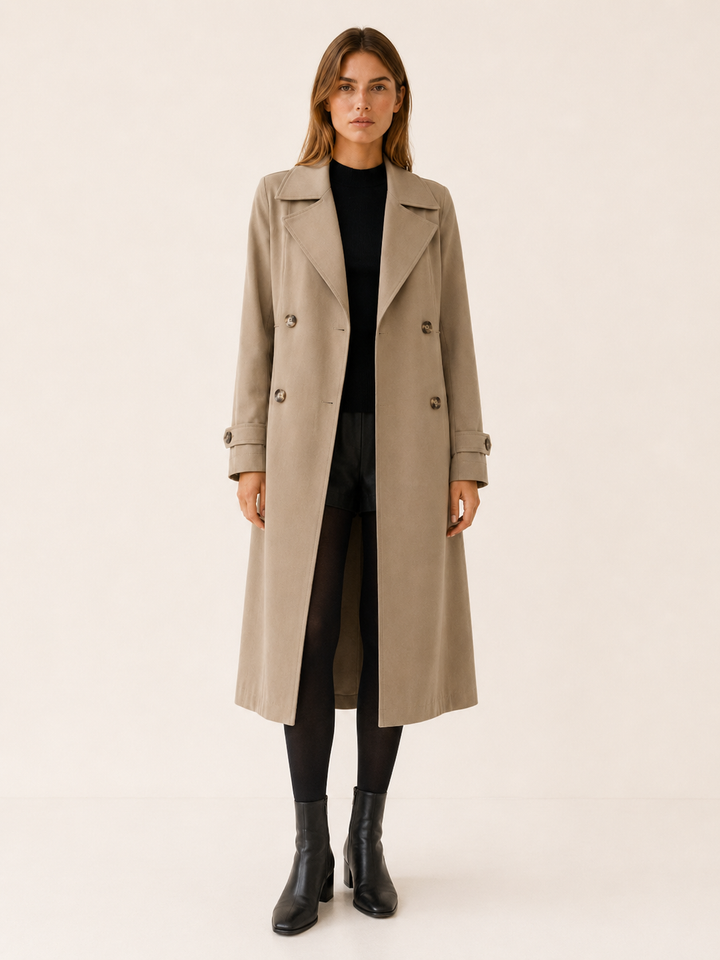 Willow | Womens Double Breasted Long Sleeve Trench Coat